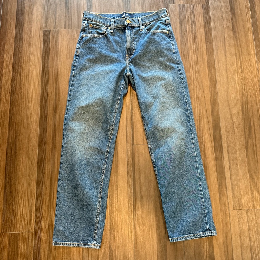 GAP Women's Straight Leg Blue Jeans